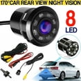 thumbnail image 1 of 170° CMOS Car Rear View Backup 8 LED Camera Reverse Night Vision Waterproof, 1 of 12