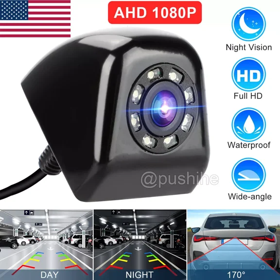 170 Car Rear View Reverse Camera Parking Backup Cam HD Night Vision Waterproof