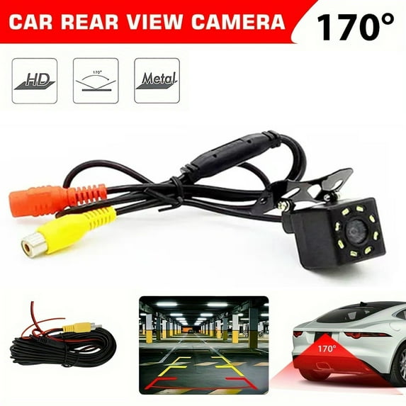 170° Car Rear View Reverse Camera Parking Backup LED HD Night Vision Waterproof
