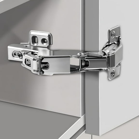 170 Degree Cabinet Hinges - 2 Pack Full Overlay Hydraulic Soft-Close Concealed Hinges for Frameless Cabinets, Lazy Susans, Corner & Folding Doors