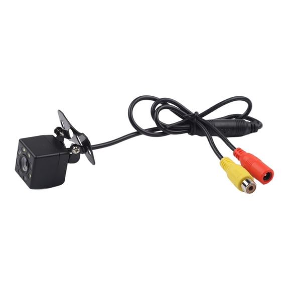 170 Degree Wide Angle Rear View Camera with 12 LED Lights, IP67 Waterproof Backup for Cars SUVs Trucks Trailers, License Plate Mounting, HD 480P Parking Assistance System(8 Lights)