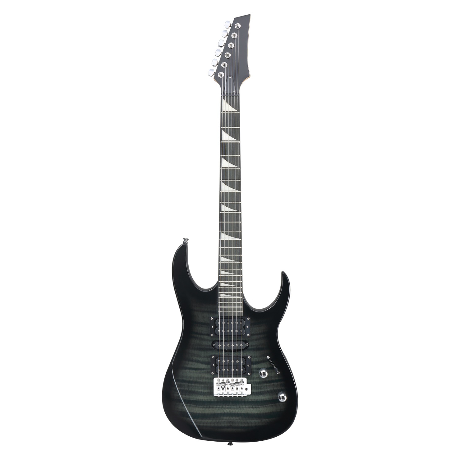 170 Model 39in Electric Guitar  HSH Pickups Black complete starter kit suit for Hard Tiger-striped Black