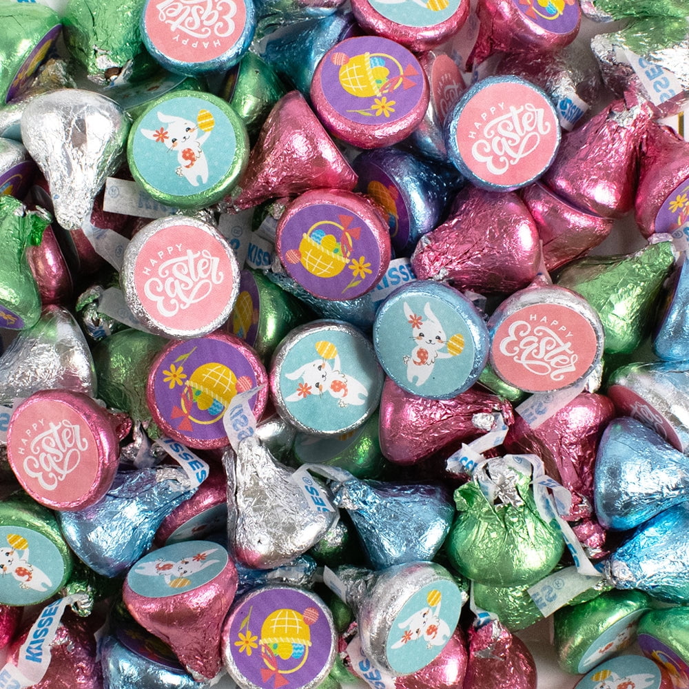170 Pcs Easter Pals Candy Kisses Chocolate Party Favors (1.7lb Approx. 170 Pcs)