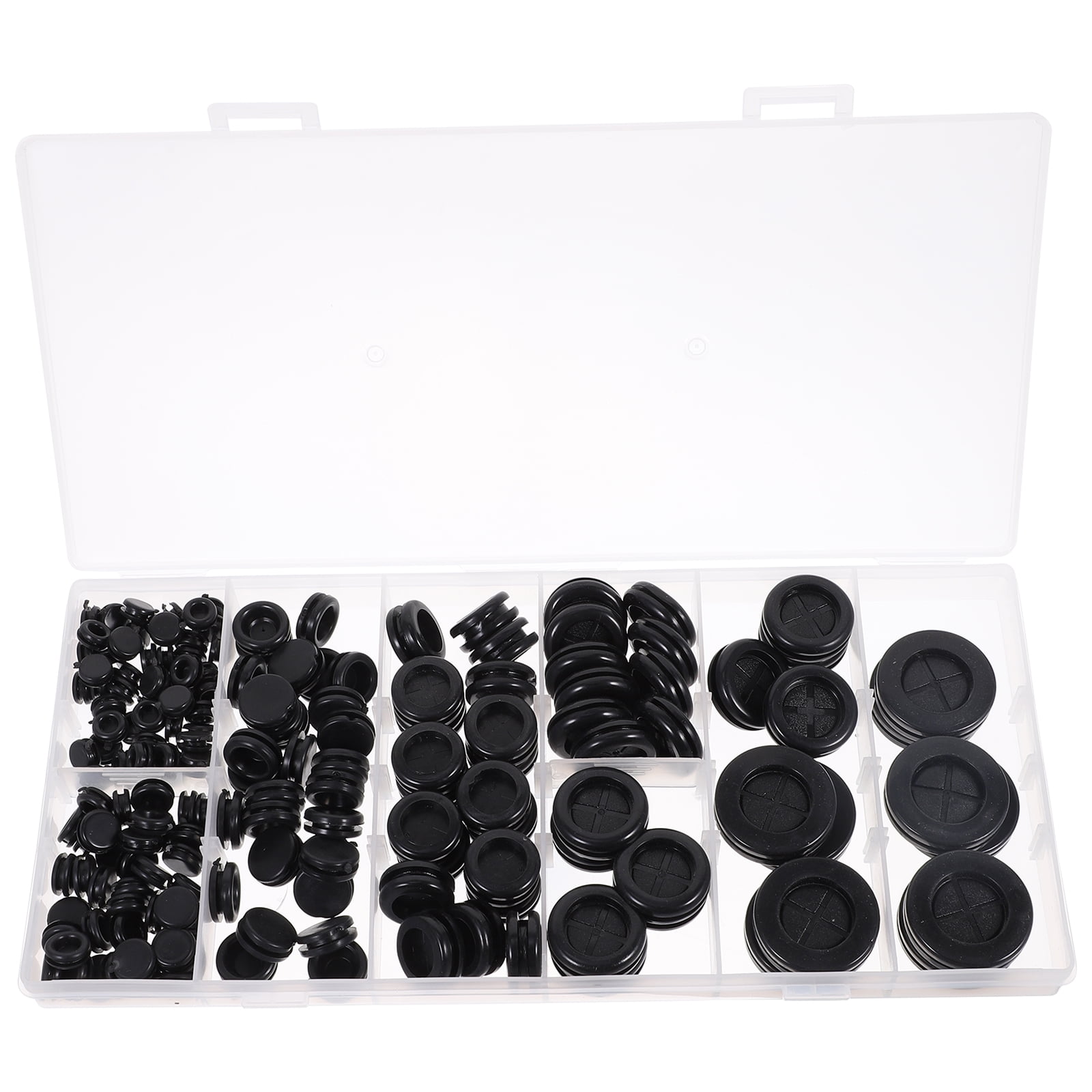 170 Pcs Guard Ring Coil Washers The Wire Hole Plugs Gasket for Wiring