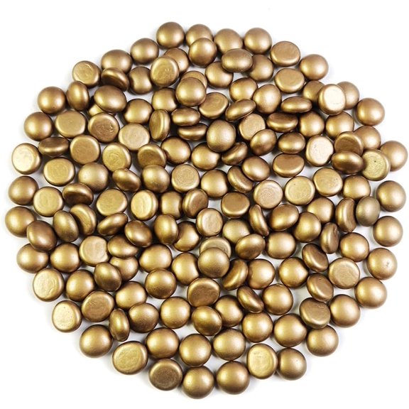 170 Pcs Mini Gold Flat Marbles Glass Gems Stones Pebbles Decorative Vase Fillers 1 LB for Wedding Centerpieces Party Decor,Candle Holder,Arts Crafts,Table Scatter