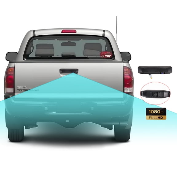 170 Tailgate Handle Backup Camera Replacment for Toyota Tacoma 2005-2015, HD Night Vision 1080P Rear View Camera with IP68 Waterproof