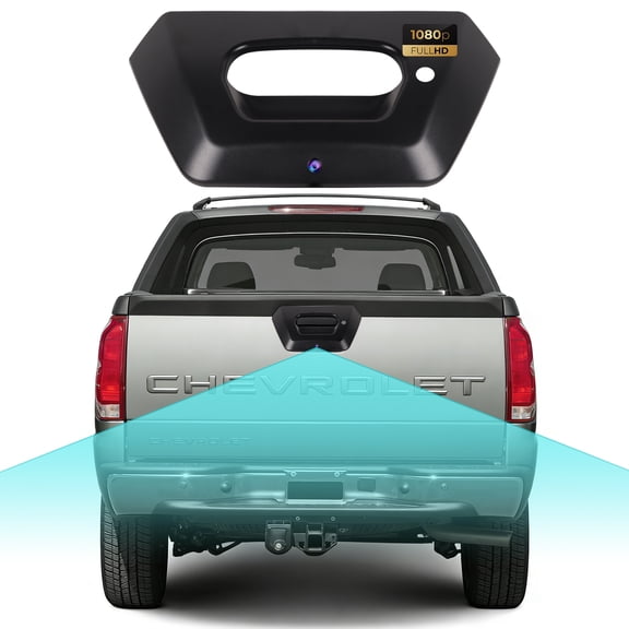 170 Tailgate Handle Backup Camera for Chevy Avalanche 2001-2006, 1080P HD Wide Angel Rear View Camera with Night Vision IP68 Waterproof