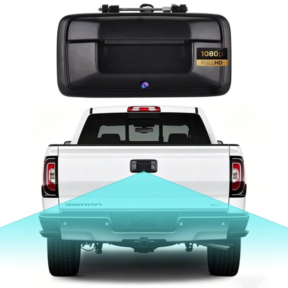 170 Tailgate Handle Backup Camera for Chevy Silverado GMC Sierra 2014-2018, HD 1080P Night Vision Rear View Camera with IP68 Waterproof