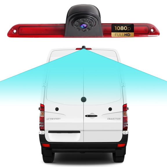170 3rd Brake Light Backup Camera for Mercedes Benz/Dodge/Freightliner Sprinter Van, HD 1080P Night Vision Rearview Camera with IP68 Waterproof