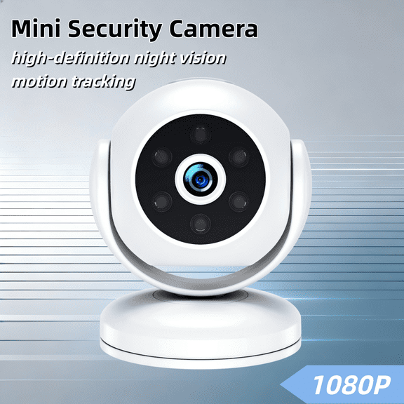 170 Wide Angle Magnetic Indoor Camera - Mini Wireless IR Night Vision, Motion Detection Quad Screen Surveillance Cam for Pet/Baby/Nanny Monitor