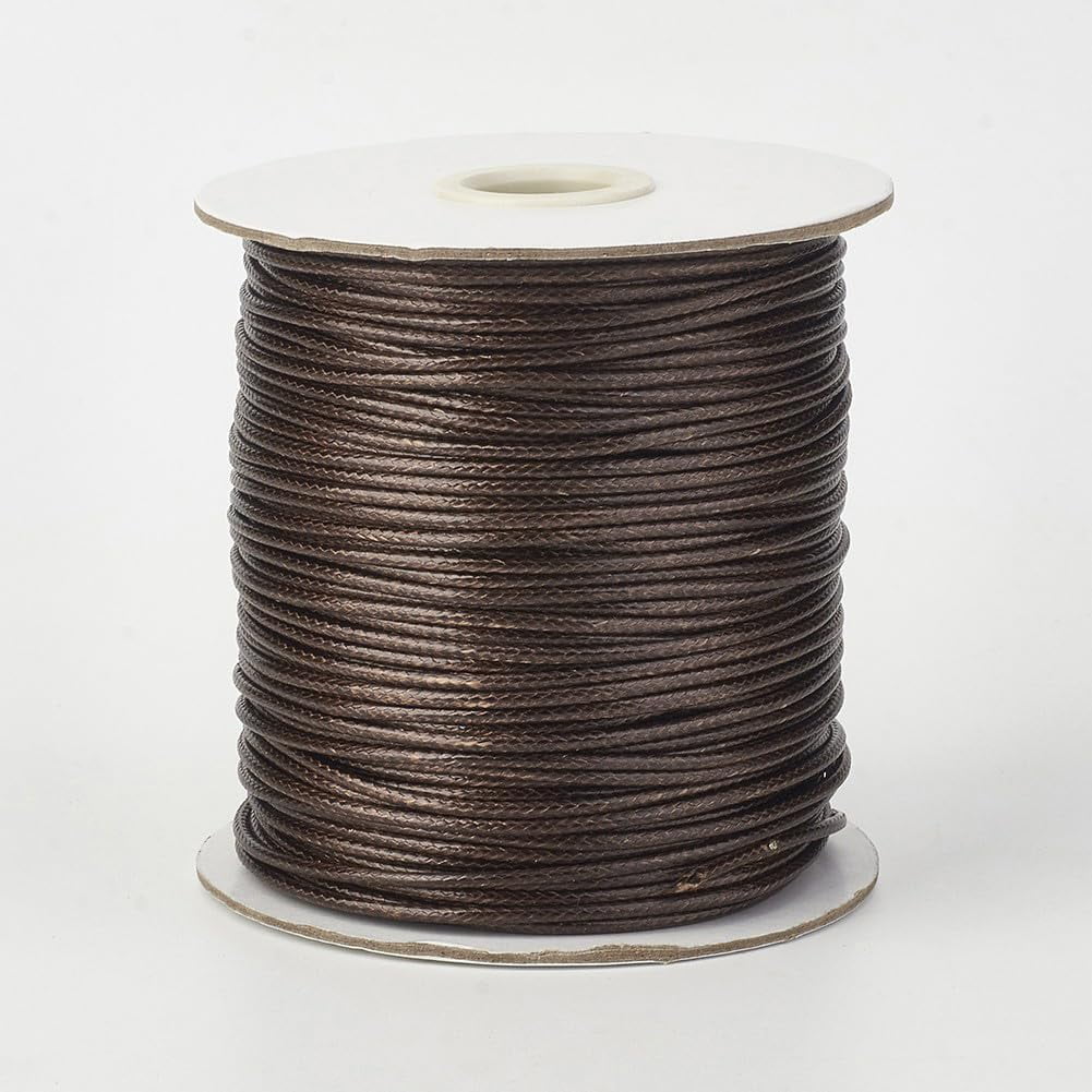 Small Binding Rope Thread 170 Yards Waxed Polyester Cord Beading String Threads 1mm Knotting ...