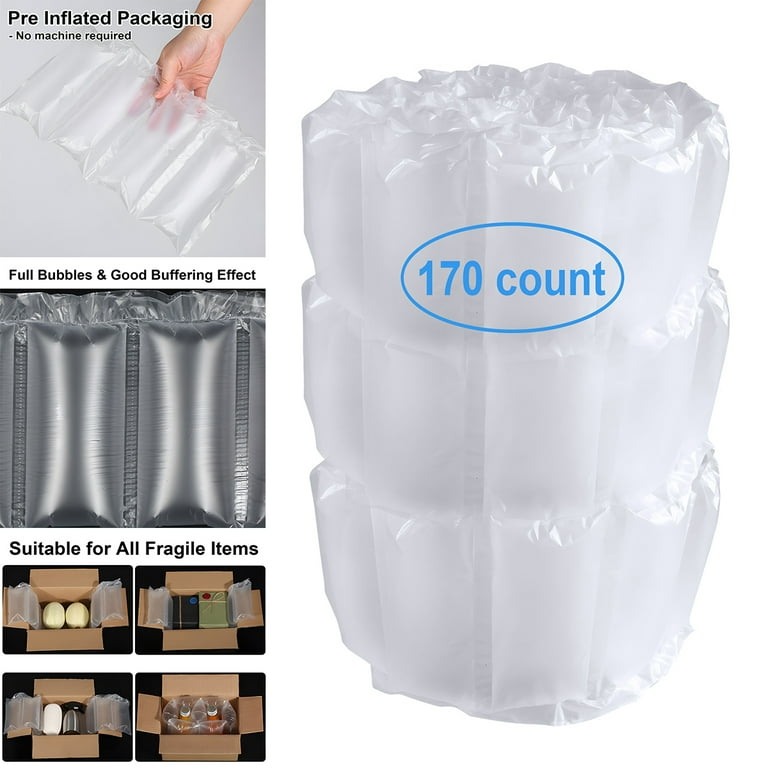 170 Count 4x8in Prefilled Air Pillows for Packaging Eco friendly Alternative Filling Walmart