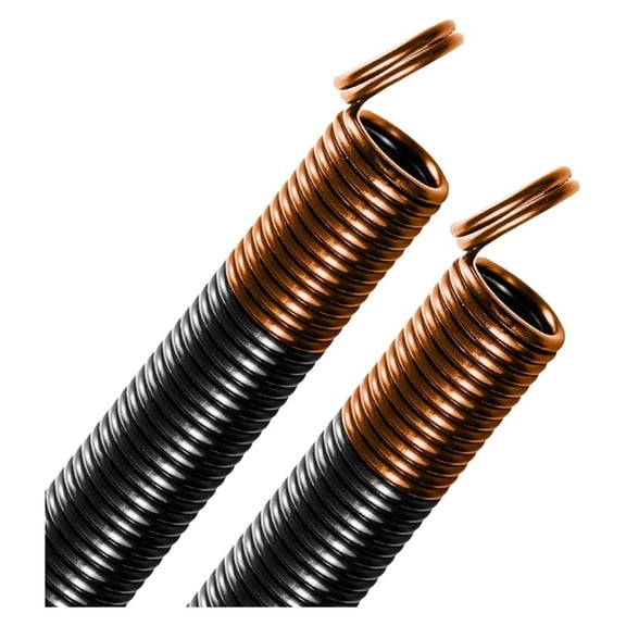 170 lb. Heavy-Duty Double-Looped Garage Door Extension Spring (2-Pack) - Orange | for Overhead Garage Door Repair | Minimum 30,000 Cycles for 7' Feet Garage Door