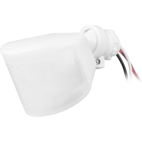 17000223240 degree wired motion sensor white outdoor floodlight replacement sensor
