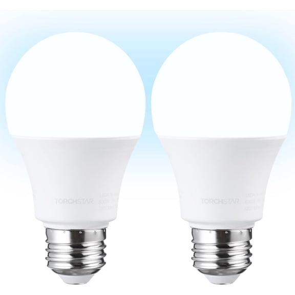 1700LM Universal Garage Door Opener LED Light Bulb, UL FCC DOE, 15W Ultra Bright, Minimize Interference, 100W Eqv. 120V, A19 Bulbs, E26 Base, 5000K Daylight, Pack of 2