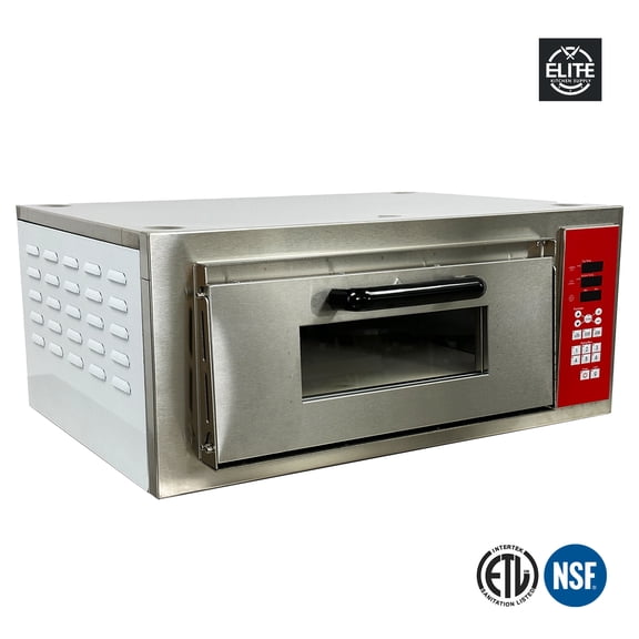 1700W Single Deck Countertop Pizza Oven 28 in. 110V 28''Wx24''Dx16''H