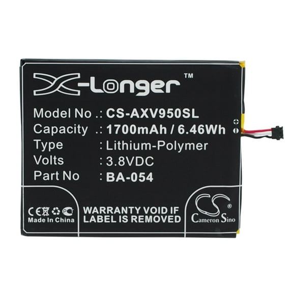 1700mAh BA-054 Battery for V950+ i7 Air