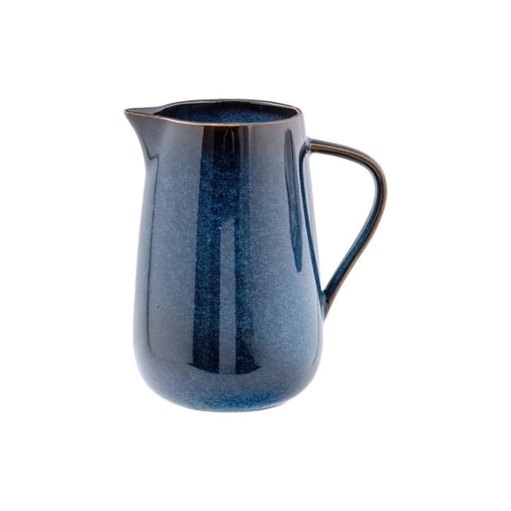 1700ml Retro Ceramic Cold Water Pitcher With Handle Heat Resistant Water Jug For Hot/Cold Water, Ice Tea And Juice Beverage