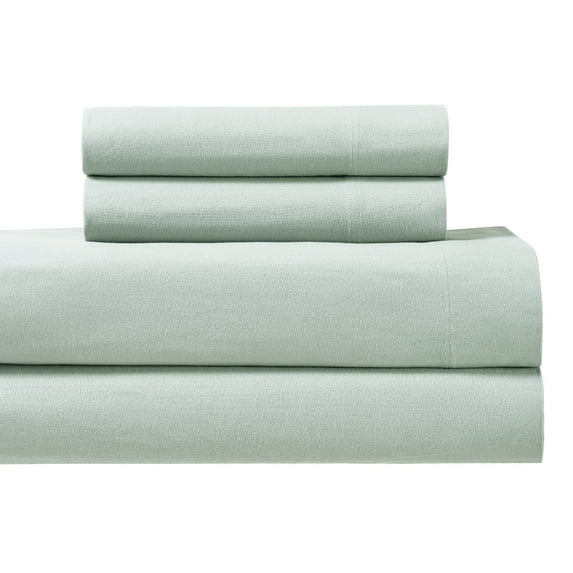 170GSM Heavyweight 100% Cotton California King Flannel Sheet Sets Ultra Soft & Warm -Sea