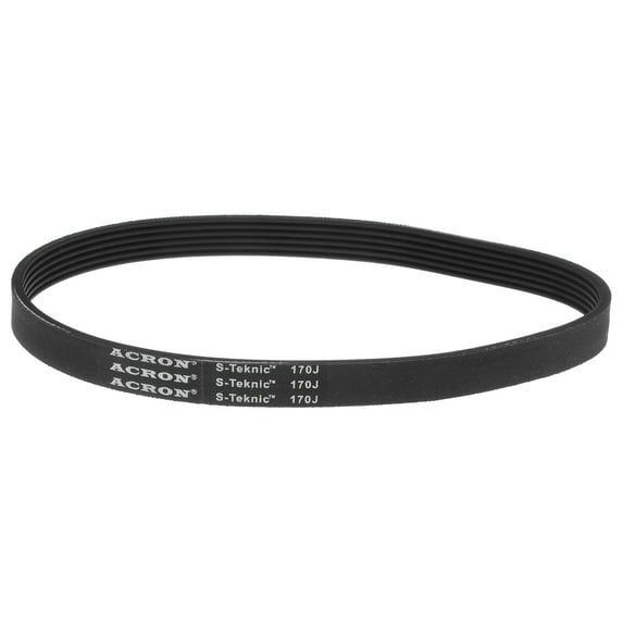 170J6 Rubber Poly V Belt, 6 Ribs PJ V-Ribbed Belt 17" Length x 0.55" Width x 0.14" Thick