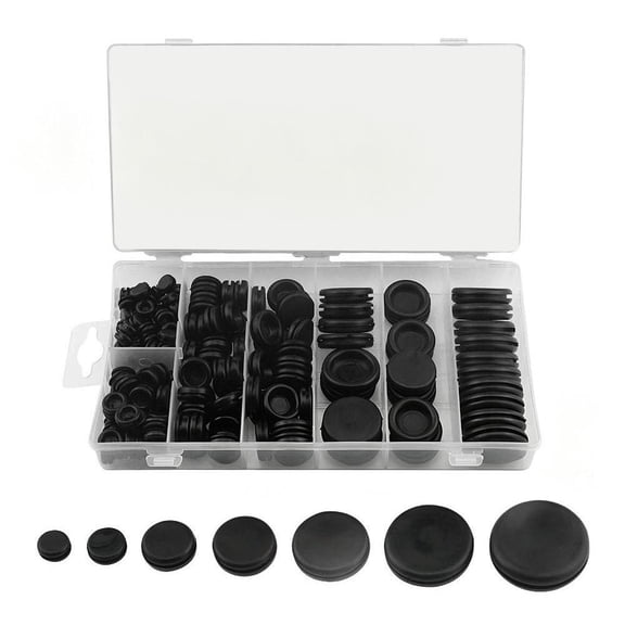 170PCS Rubber Grommet kit - M7-M25 Rubber Grommets Kit - Waterproof Wire Grommets for Automotive Firewall - Rubber Firewall Hole Plug Cable Bushing for Wire Electrical Appliance Plumbing