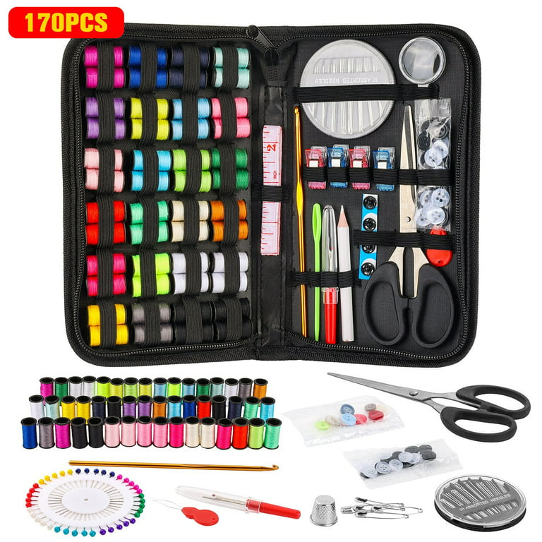 Sewing Kit for Adults and Kids - Small Beginner Set - Multicolor