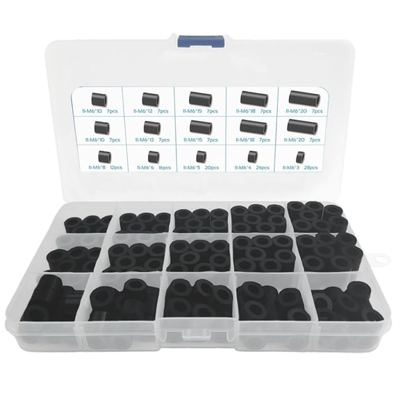 170Pcs Electrical Outlet ABS Spacers and Washers Assortment Kit Without Threaded