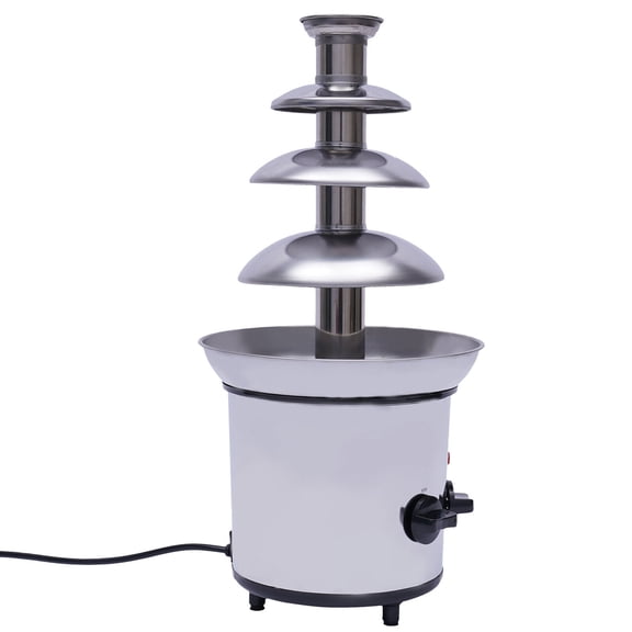 170W Chocolate Fountain Machine,4 Tier Stainless Luxury Cater Cheese Cascading Fondue 110v/50hz