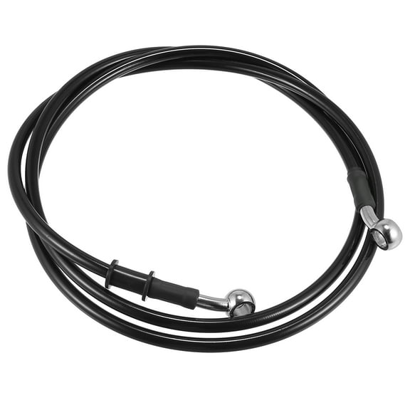 170cm 66.93" 10mm Motorcycle Dirt Bike Braided Brake Clutch Oil Hoses Line Pipe Clutch Throttle Gas Line Fuel Pipe Black