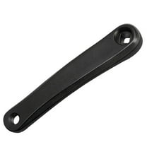 170mm Bike Left Crank Leg Square / Rhombic Hole Aluminum Alloy Left Single Crank Black Rhombic