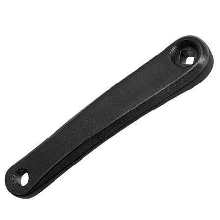 170mm Bike Left Crank Leg Square / Rhombic Hole Aluminum Alloy Left Single Crank Black Rhombic