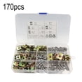thumbnail image 1 of 170x Car Fender Bumper Fastener U Nuts Clips&Self Tapping Screws Assortment Kit, 1 of 9