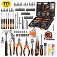 thumbnail image 1 of Cshidworld 171 Piece Socket Wrench Auto Repair Tool Combination Package 1/4" Ratchet Wrench, Household Tool Set General Mechanic Tool Kit and Socket Set, Hand Tool Kit with Toolbox Storage Case, 1 of 9