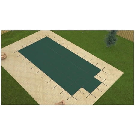 1710 x 366 ft. Grecian Green Mesh Safety Cover with Center End Step