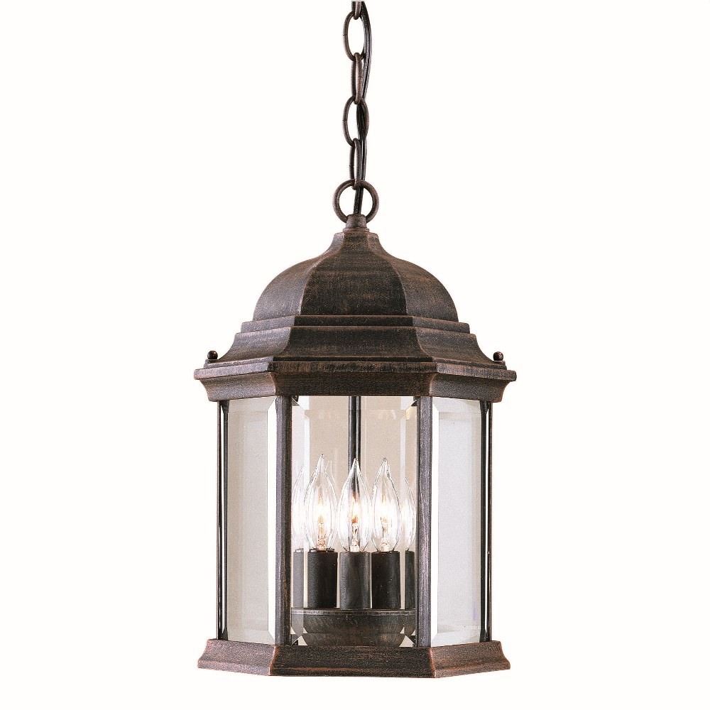 1711-03-28-Forte Lighting-Chester - 3 Light Outdoor Pendant-15 Inches Tall and 9.5 Inches Wide - image 1 of 1