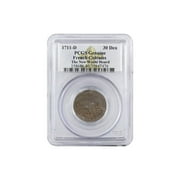 1711-D France Billon 30 Denier Coin New World Hoard PCGS Genuine