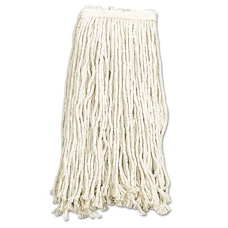 1711148 31 in. Cotton & Synthetic Cut-End Wet Mop Head Natural