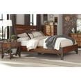 thumbnail image 1 of 1715K-1EK 53 x 17 in. Eastern King Size Holverson Platform Bed - Rustic Brown Milk Crate, 1 of 1