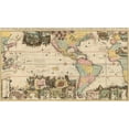thumbnail image 1 of 1719 Carte Tres Curieuse de la Mer du Sud..., 1 of 1
