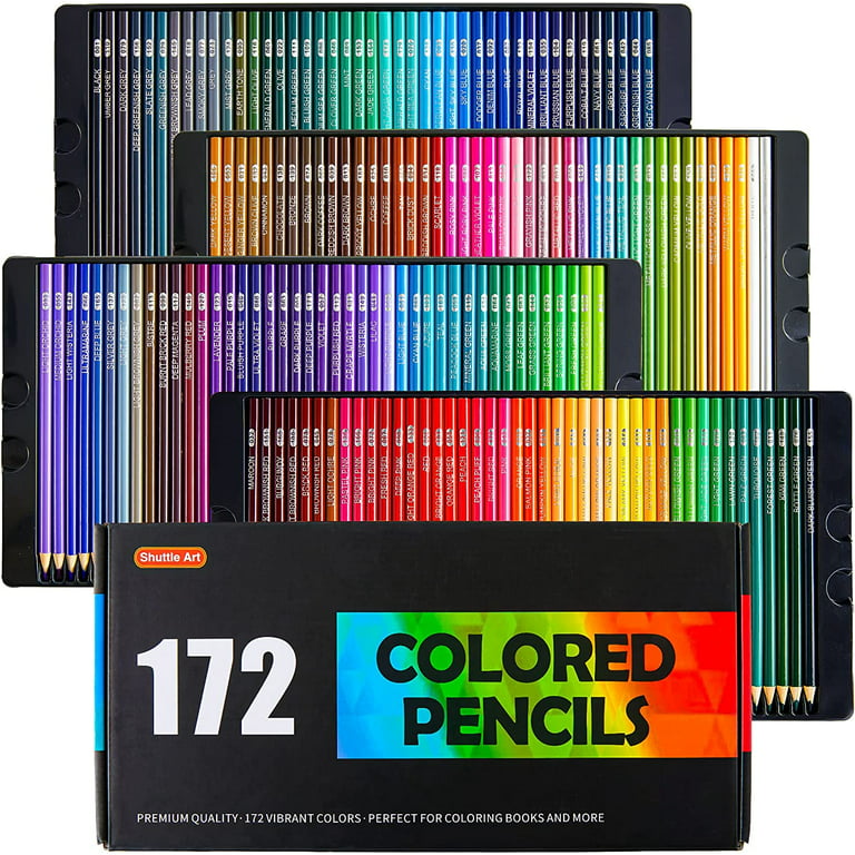 Review Shuttle Art Soft Core 174 Colors Pencils Set 