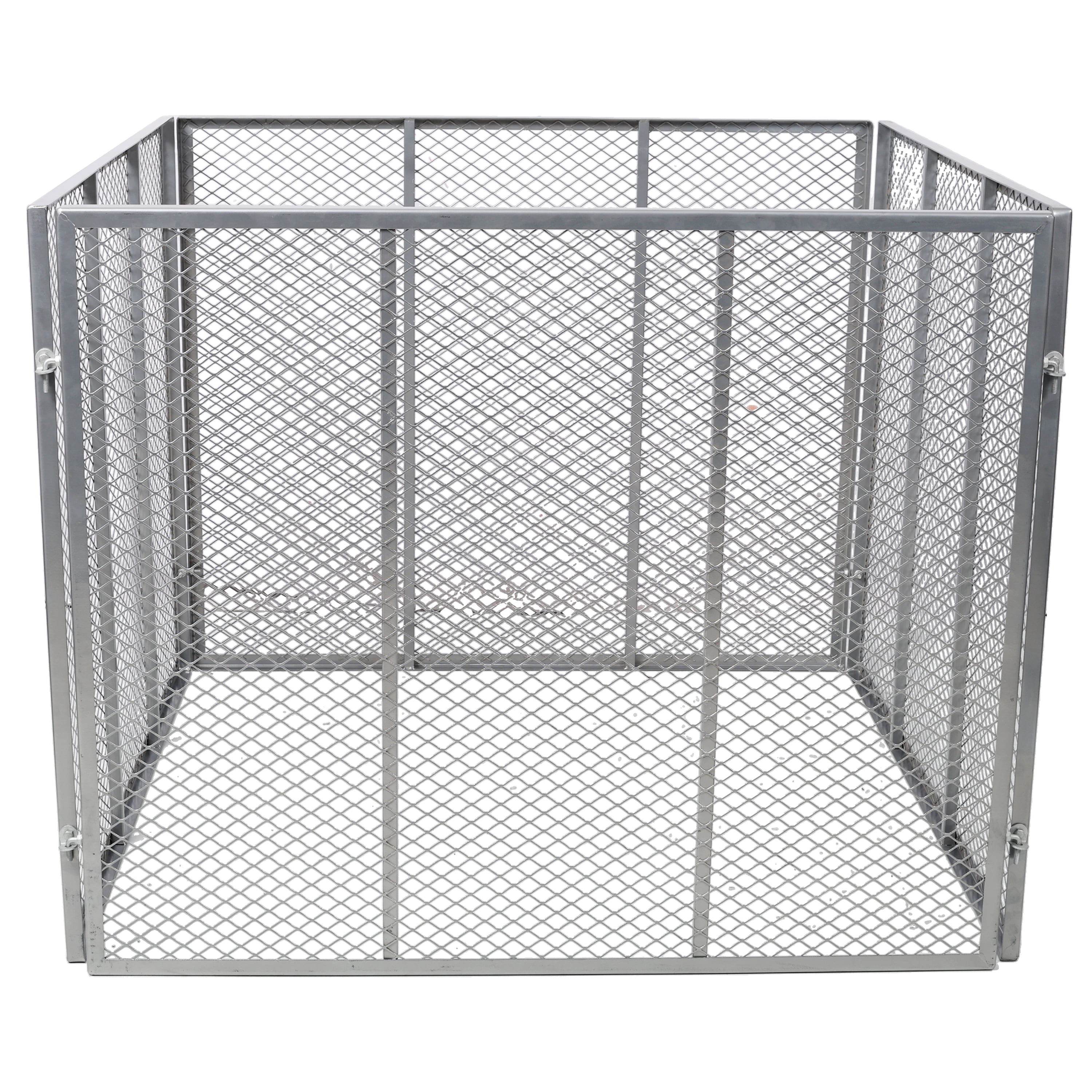 172 Gallon Large Square Metal Wire Mesh Compost Bin, Rust‑Proof Powder‑Coated Outdoor Composter, Easy Tool‑Free Assembly for Yard Leaves Grass Clippings Kitchen Scraps