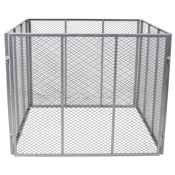 172 Gallon Large Square Metal Wire Mesh Compost Bin, RustProof PowderCoated Outdoor Composter, Easy ToolFree Assembly for Yard Leaves Grass Clippings Kitchen Scraps