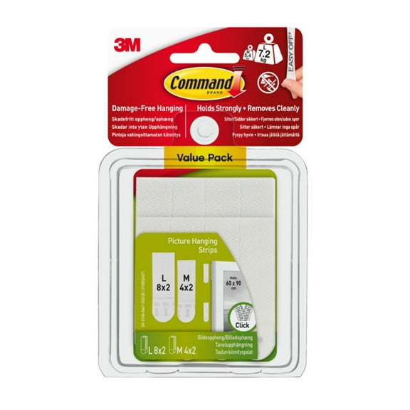 17209 Command Picture Strips Medium/Large Combi Pack