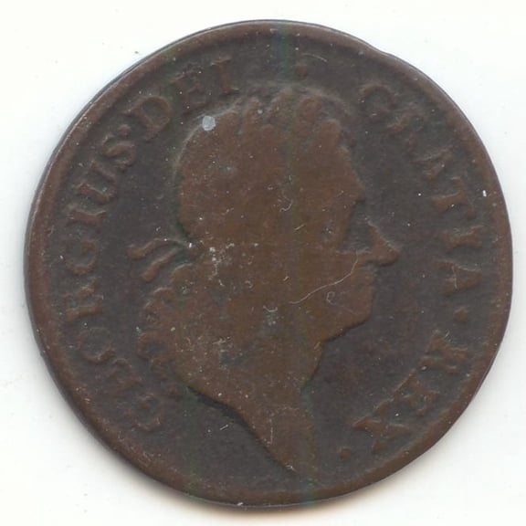 1723 Woods Hibernia Halfpenny, Decent G-VG
