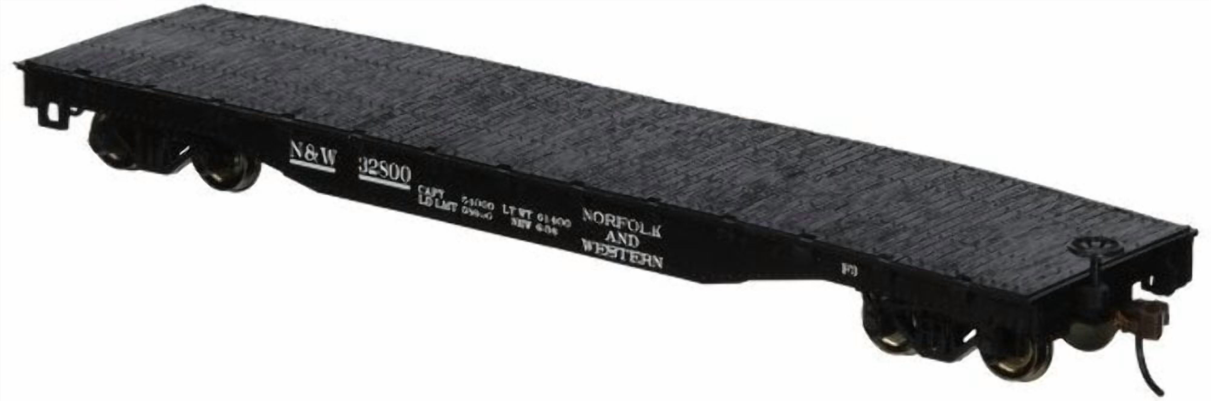 Bachmann - 52' Flatcar - Ready to Run - Silver Series® -- Norfolk & Western - HO