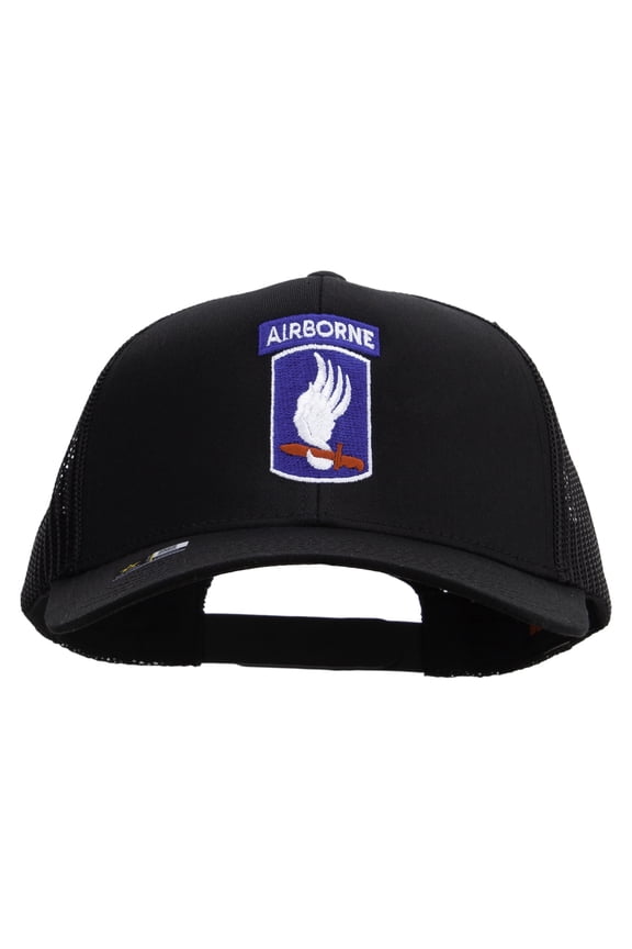 173rd Airborne Brigade Combat Team Embroidered Solid Cotton Twill Mesh Prostyle Cap - Black OSFM