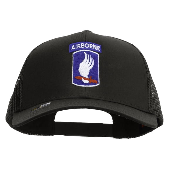173rd Airborne Brigade Combat Team Embroidered Solid Cotton Twill Mesh Prostyle Cap - Charcoal OSFM
