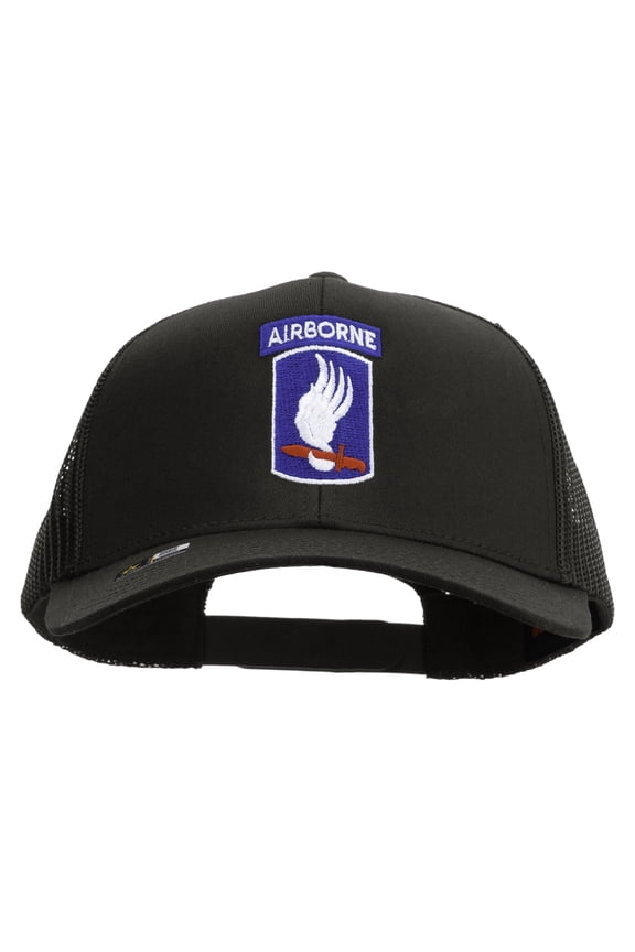 173rd Airborne Brigade Combat Team Embroidered Solid Cotton Twill Mesh Prostyle Cap - Charcoal OSFM