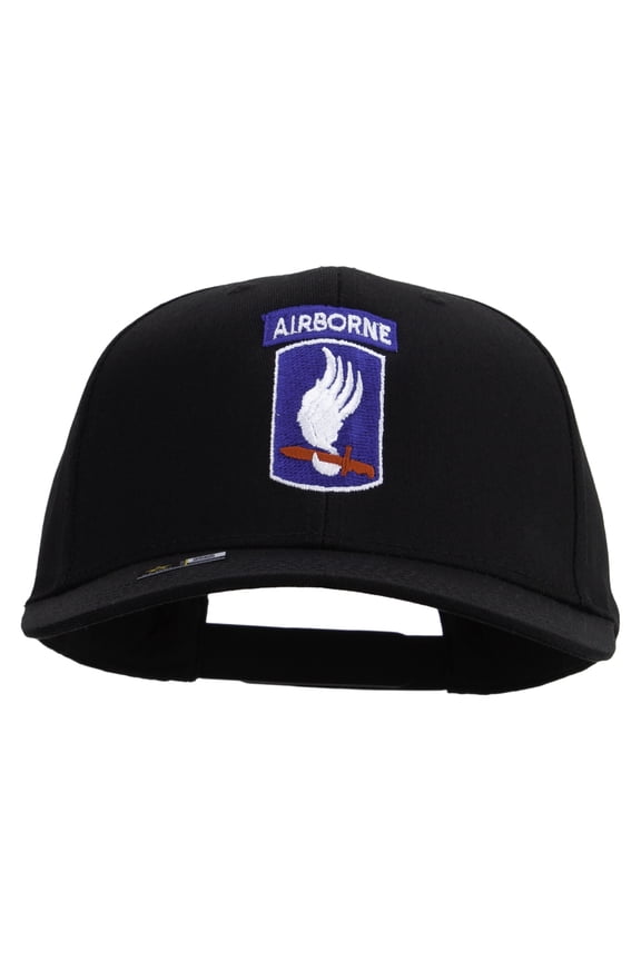 173rd Airborne Brigade Combat Team Embroidered Solid Cotton Twill Pro Style Cap - Black OSFM