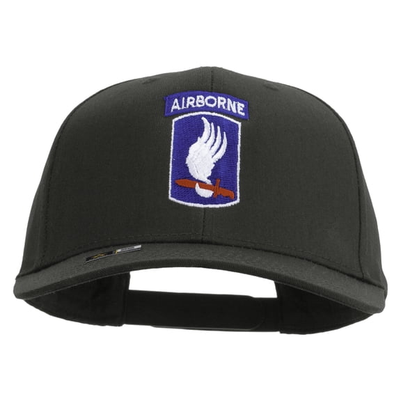 173rd Airborne Brigade Combat Team Embroidered Solid Cotton Twill Pro Style Cap - Charcoal OSFM